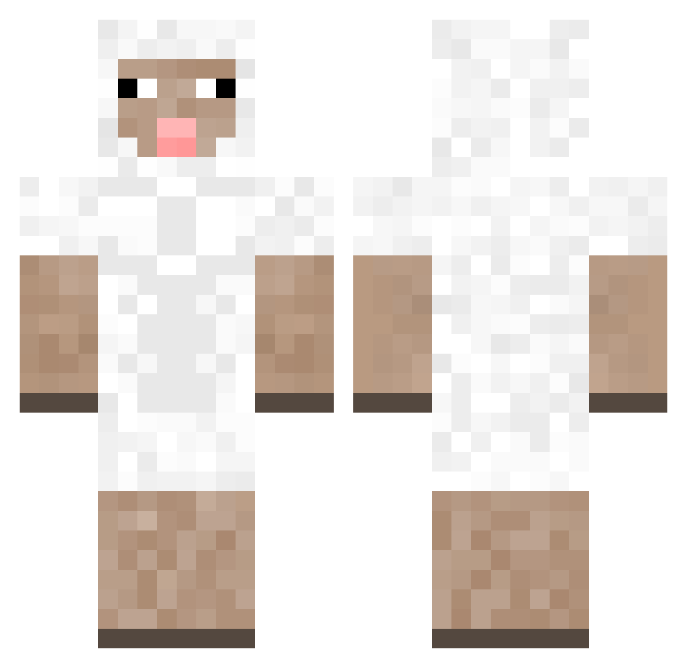 majoon Minecraft skin, front and back view