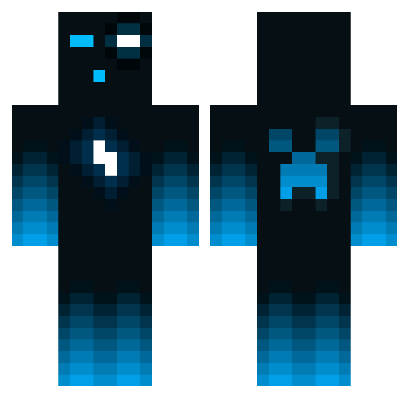 G0ne1n6053c0nds Minecraft skin, front and back view