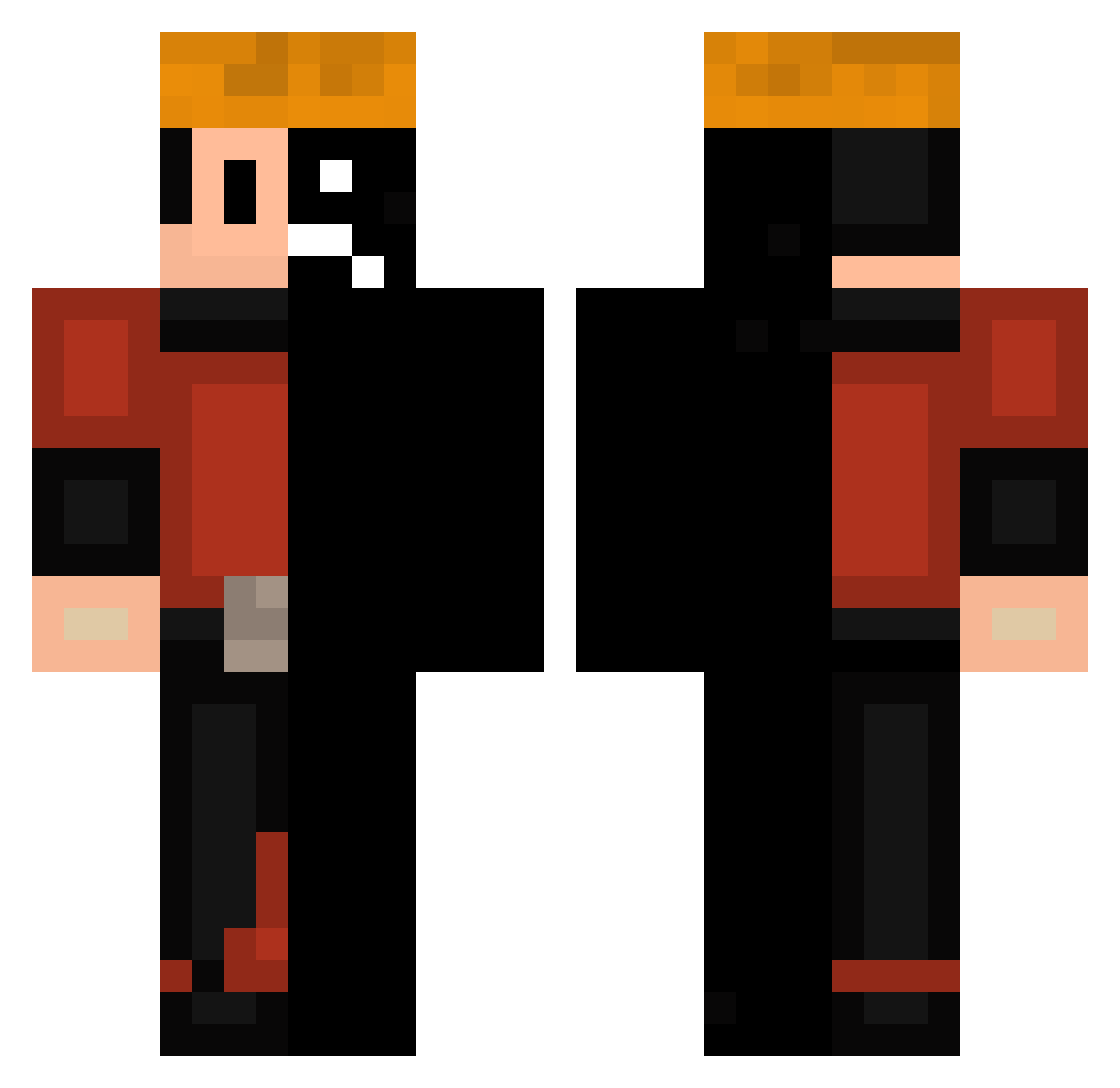 Silv192 Minecraft skin, front and back view