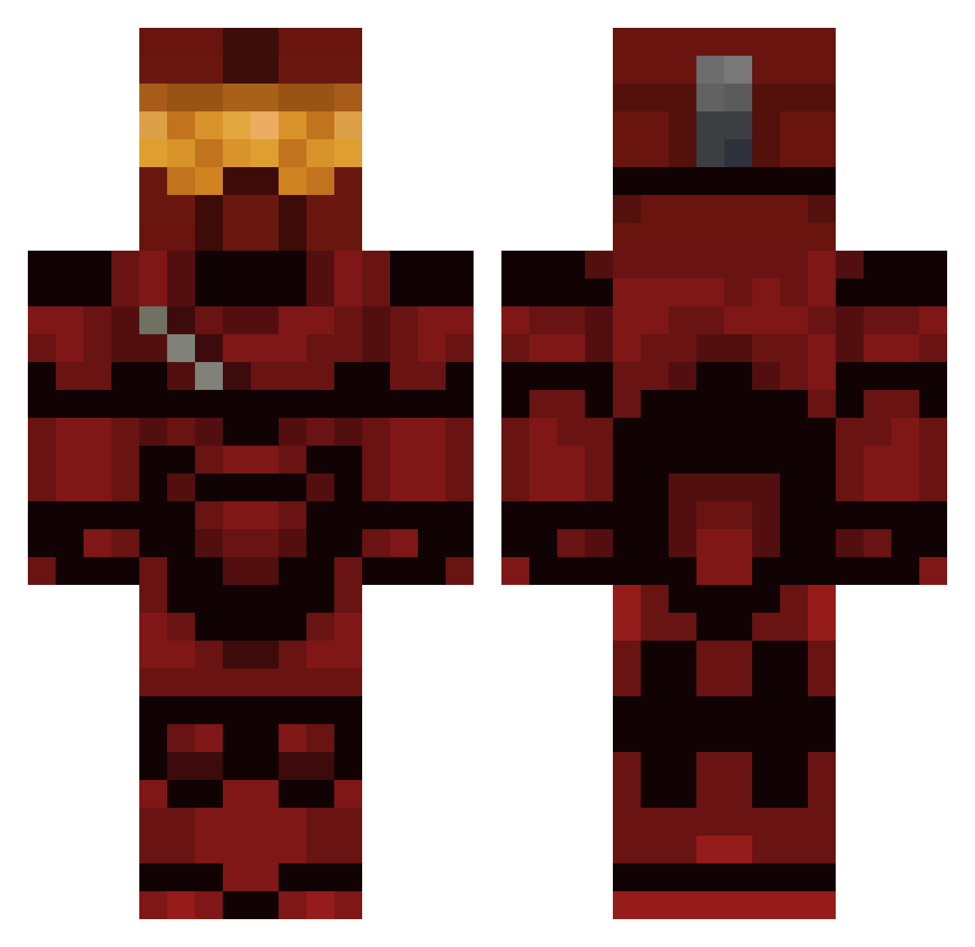 edawg4420 Minecraft skin, front and back view