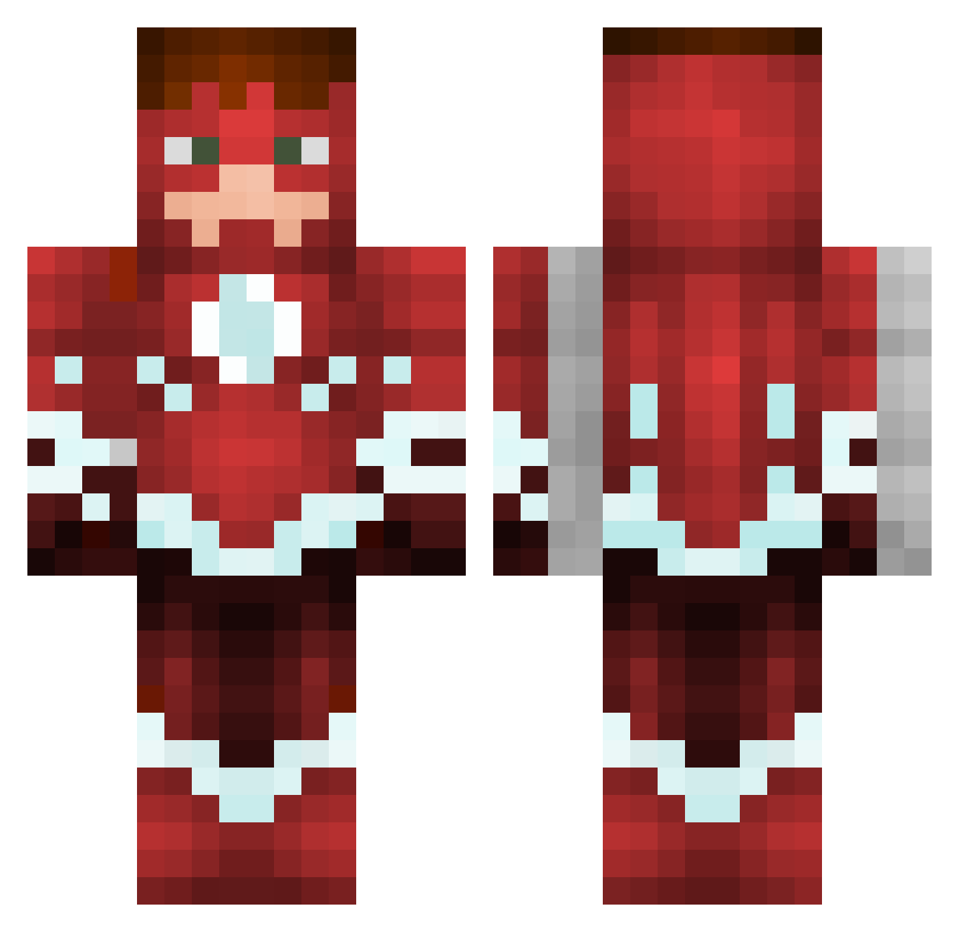 MediumParrot169 Minecraft skin, front and back view