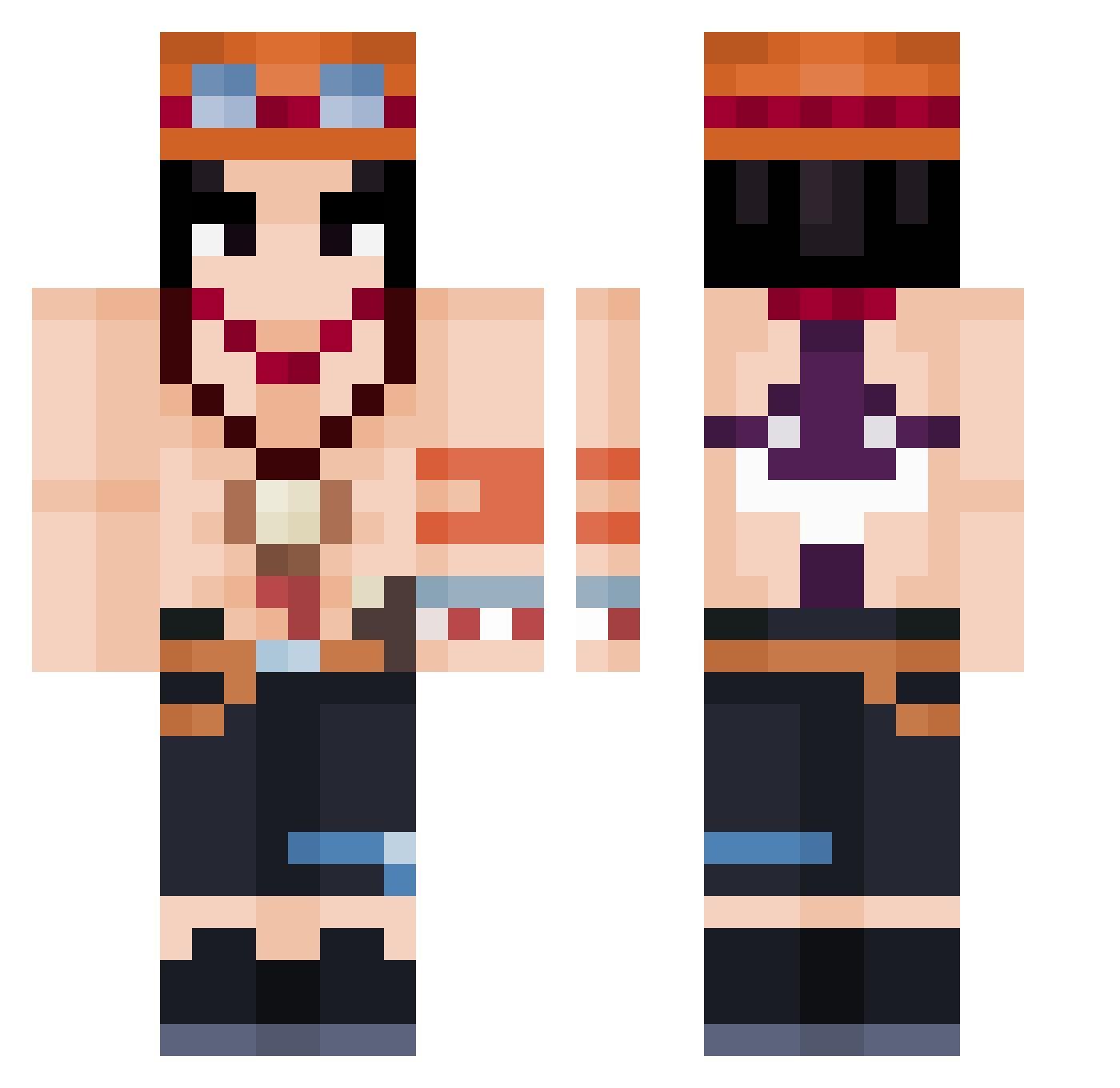 Tns_6z Minecraft skin, front and back view