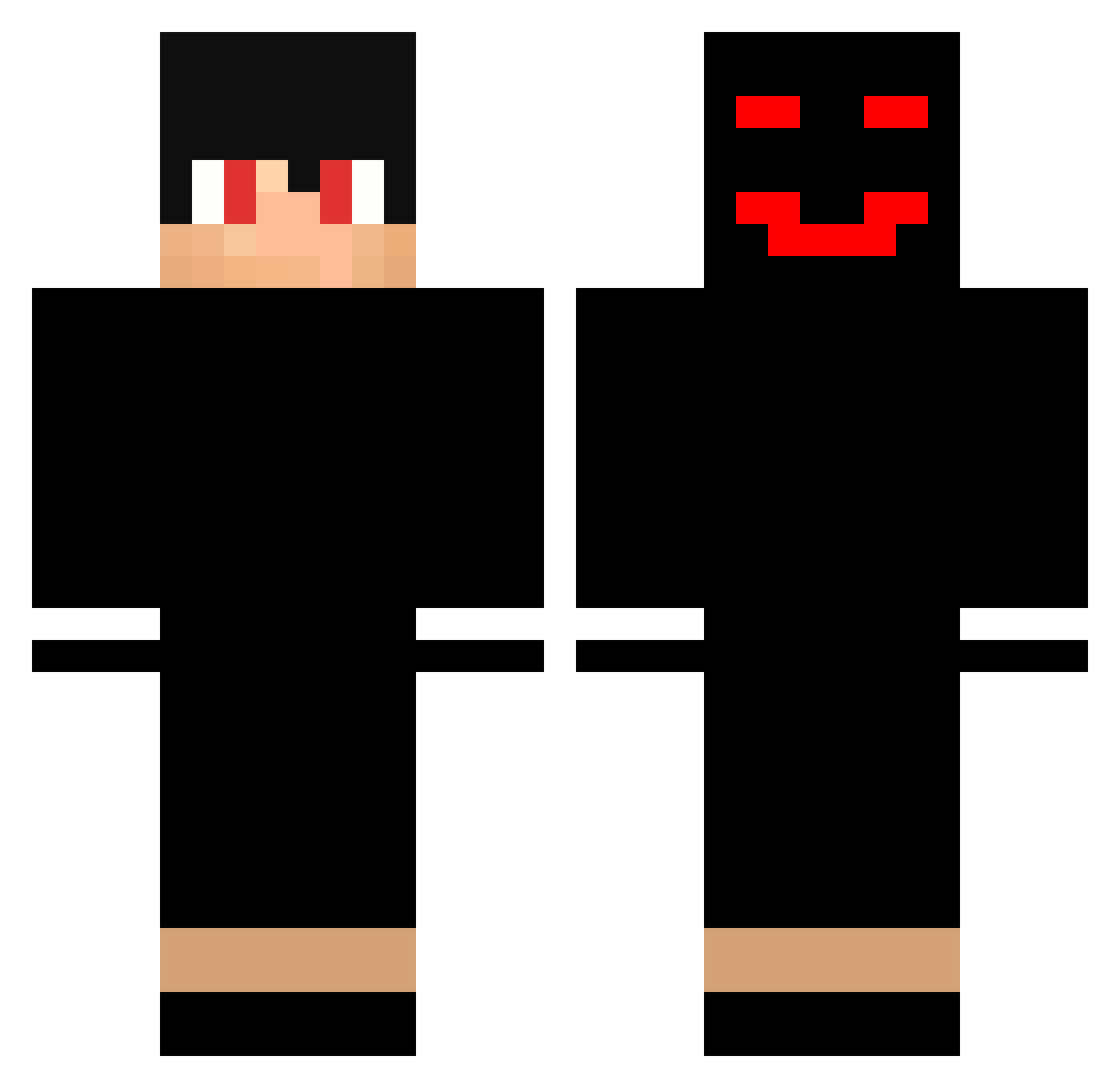 SlonerAT Minecraft skin, front and back view