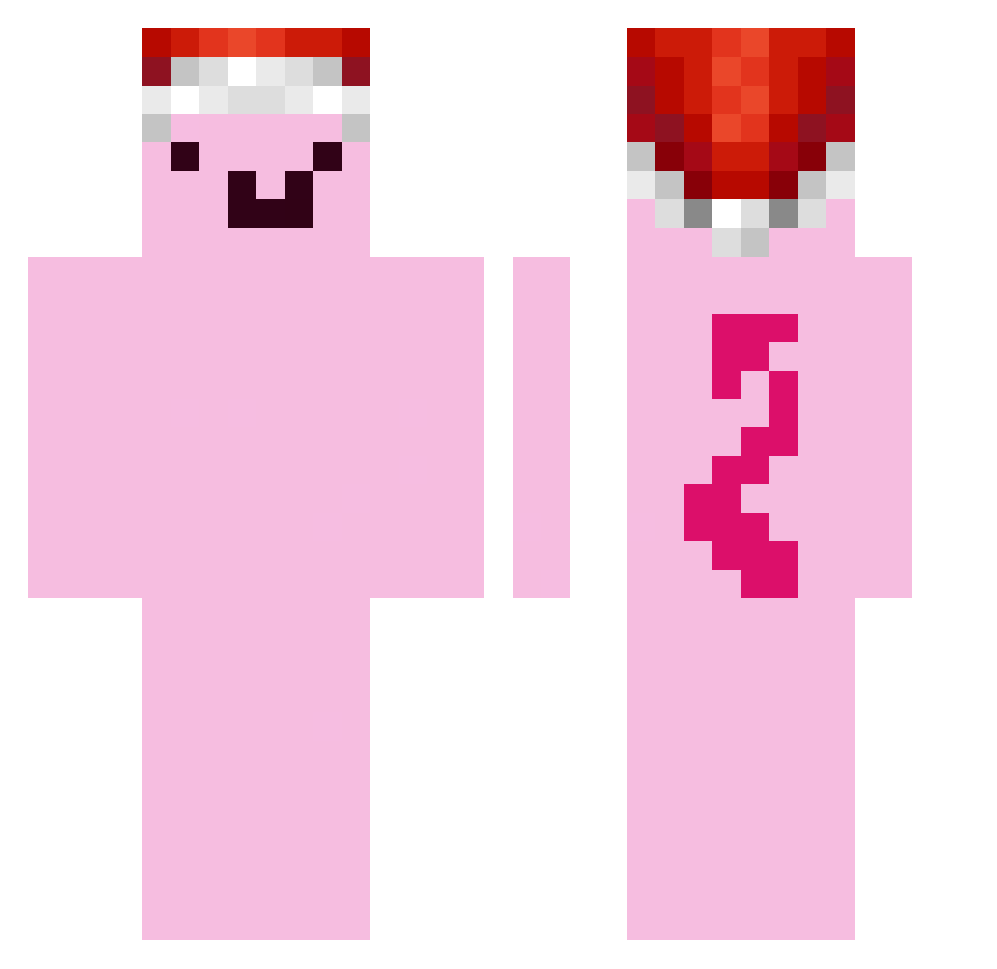 HolyBike114514 Minecraft skin, front and back view