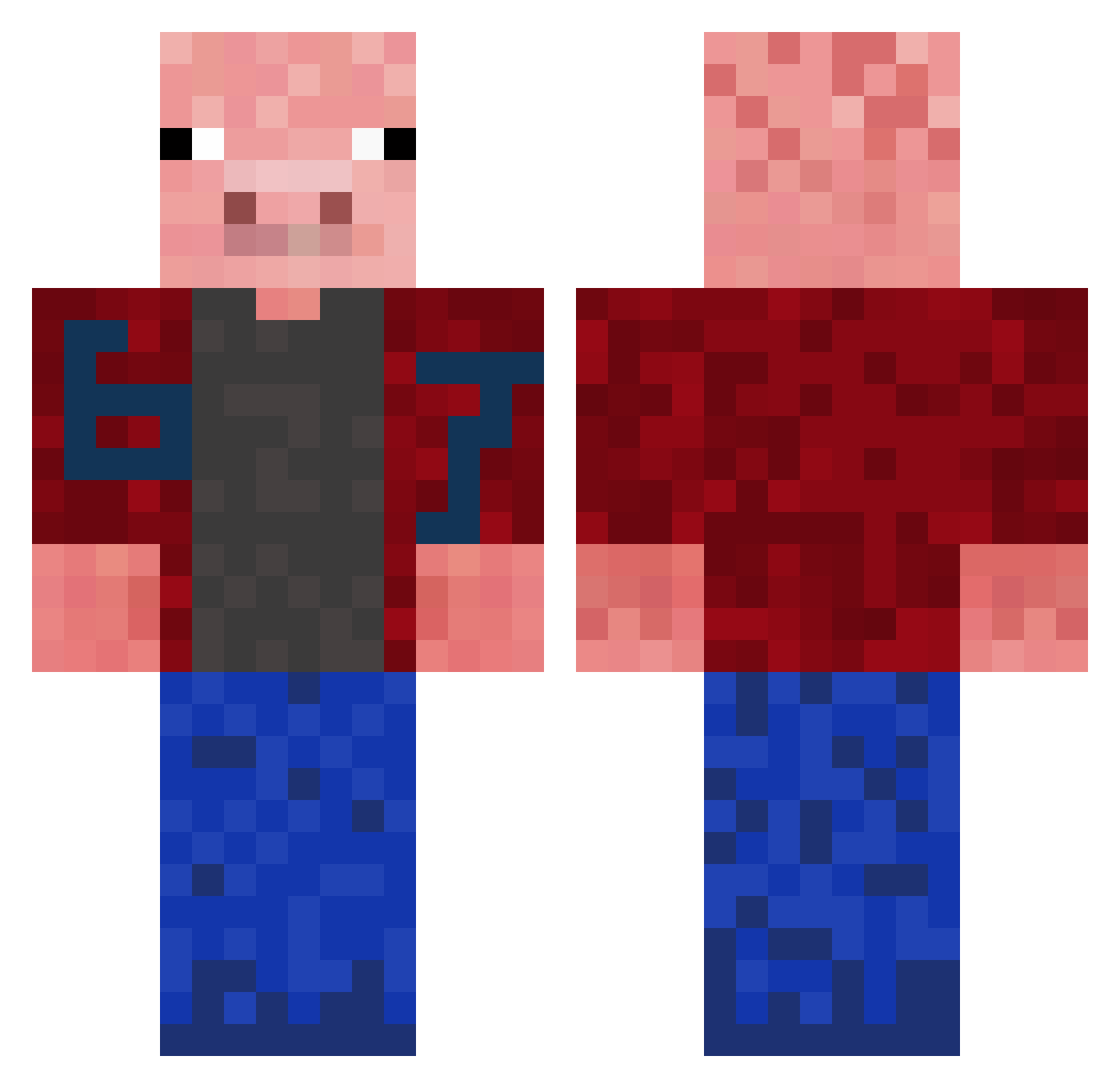 bigPapi5403 Minecraft skin, front and back view