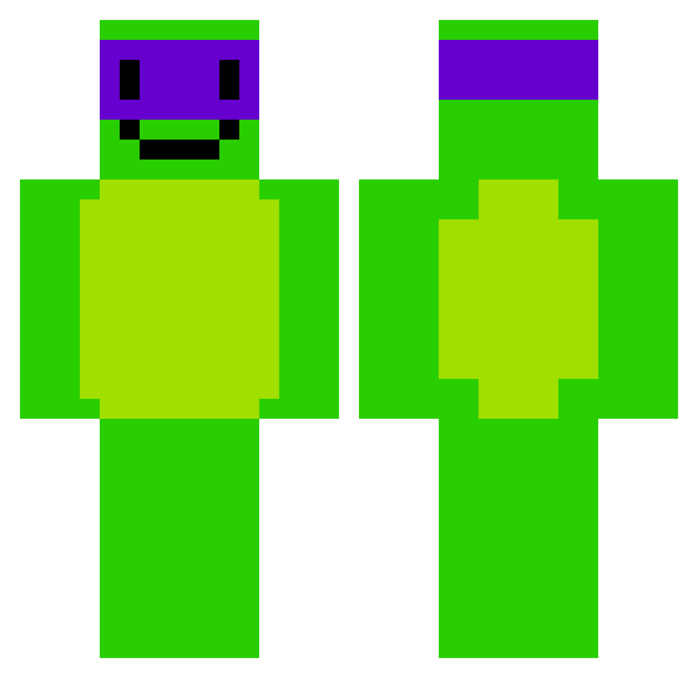 Limpo3 Minecraft skin, front and back view