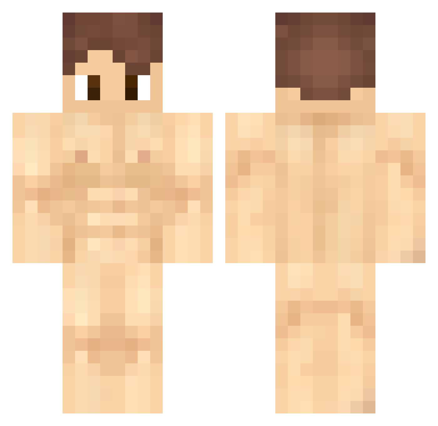 Mao_yvbu Minecraft skin, front and back view