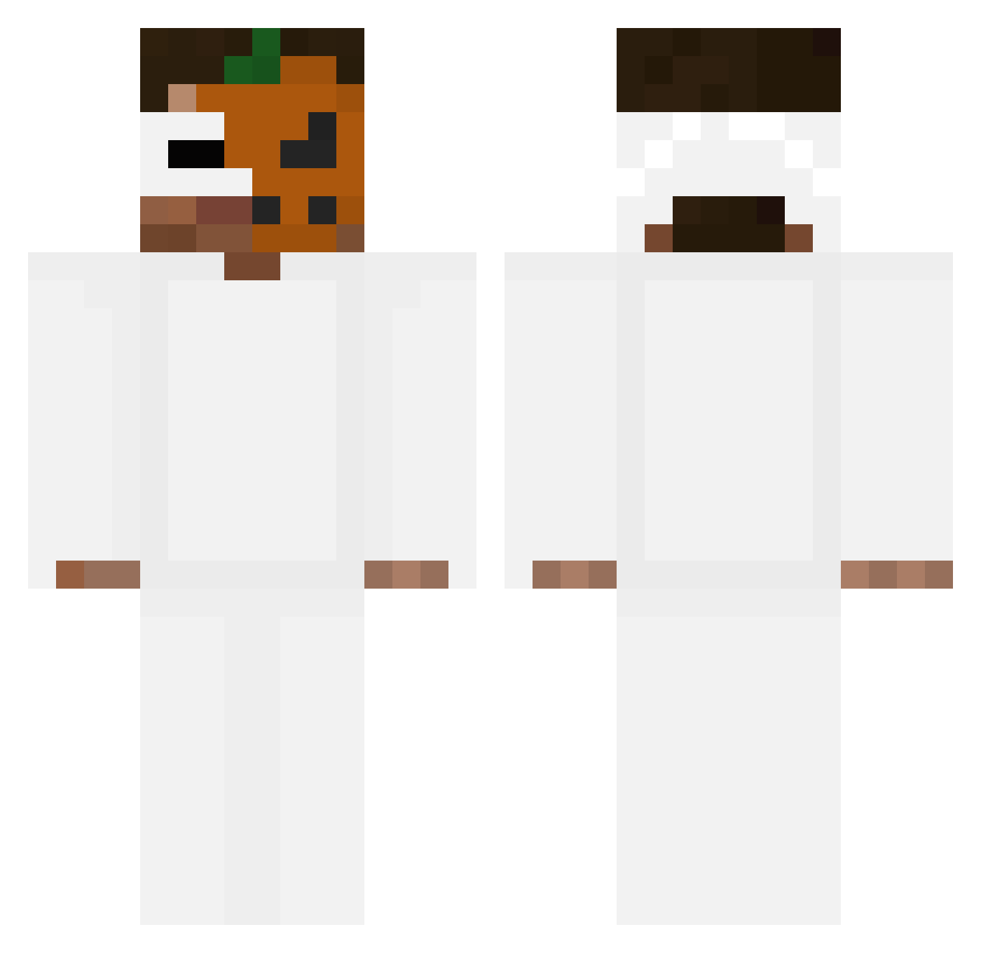 miniBlueApple Minecraft skin, front and back view