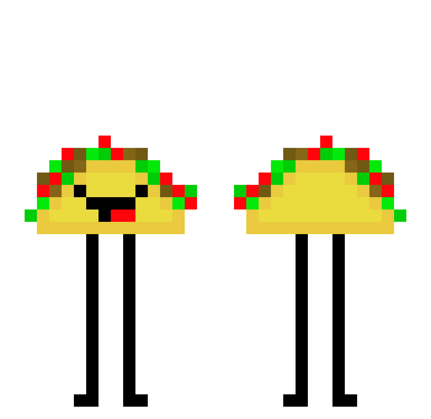 itsaTacosaurus Minecraft skin, front and back view