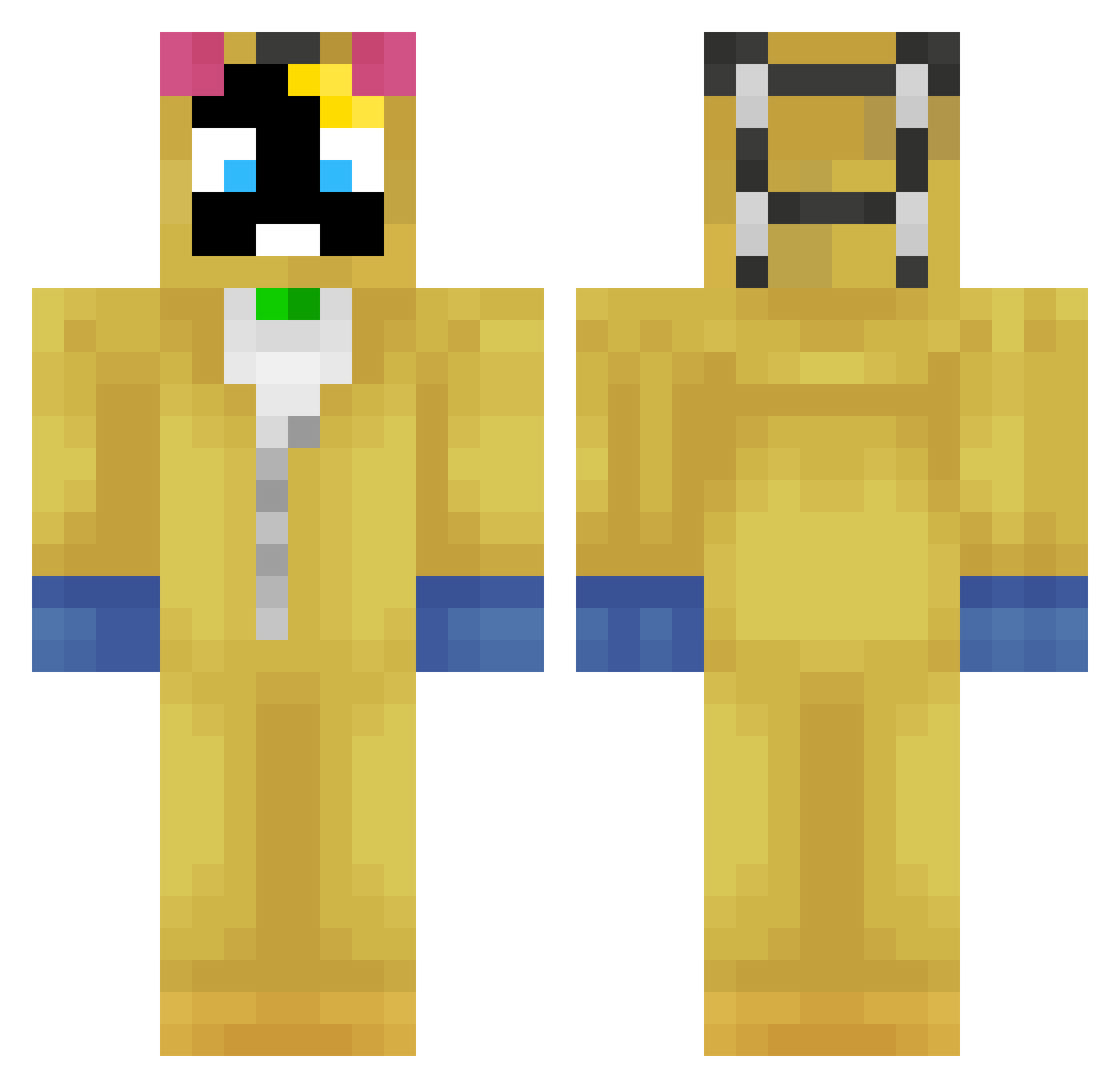 zep6 Minecraft skin, front and back view
