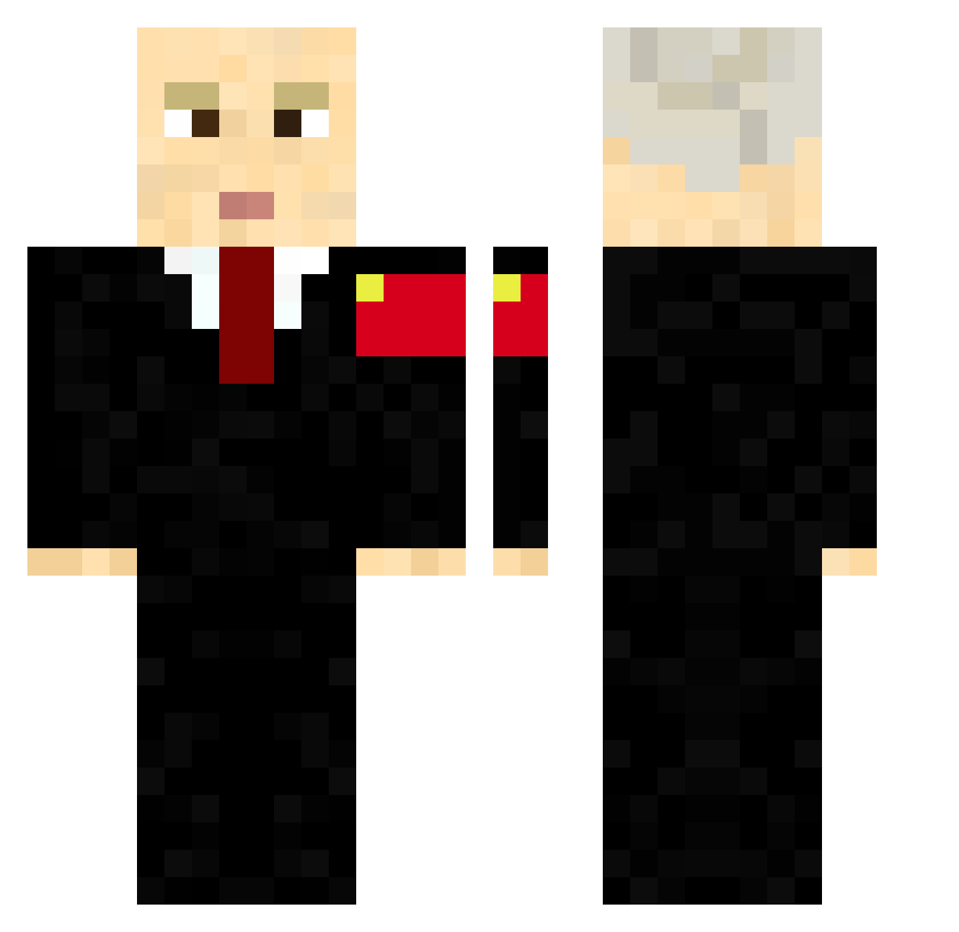 ___IcedOut___ Minecraft skin, front and back view