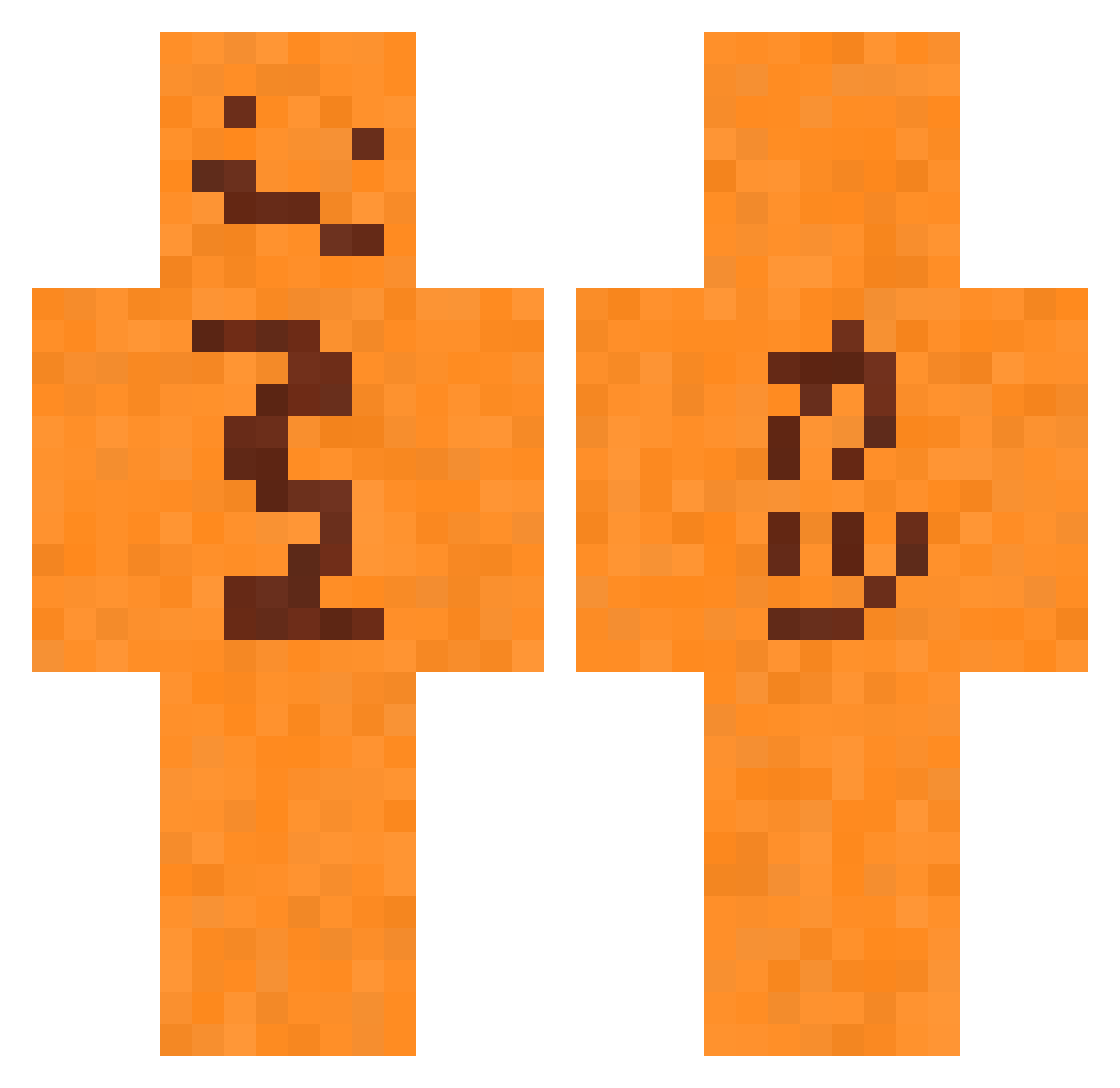 yutakaeru Minecraft skin, front and back view