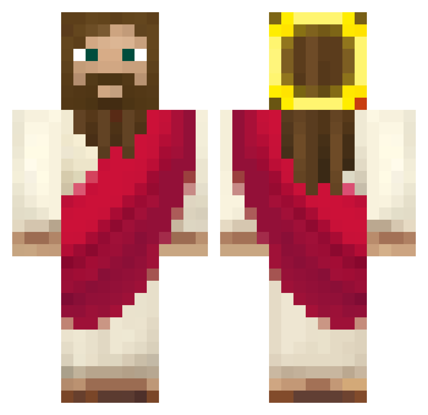 Yrden_ Minecraft skin, front and back view