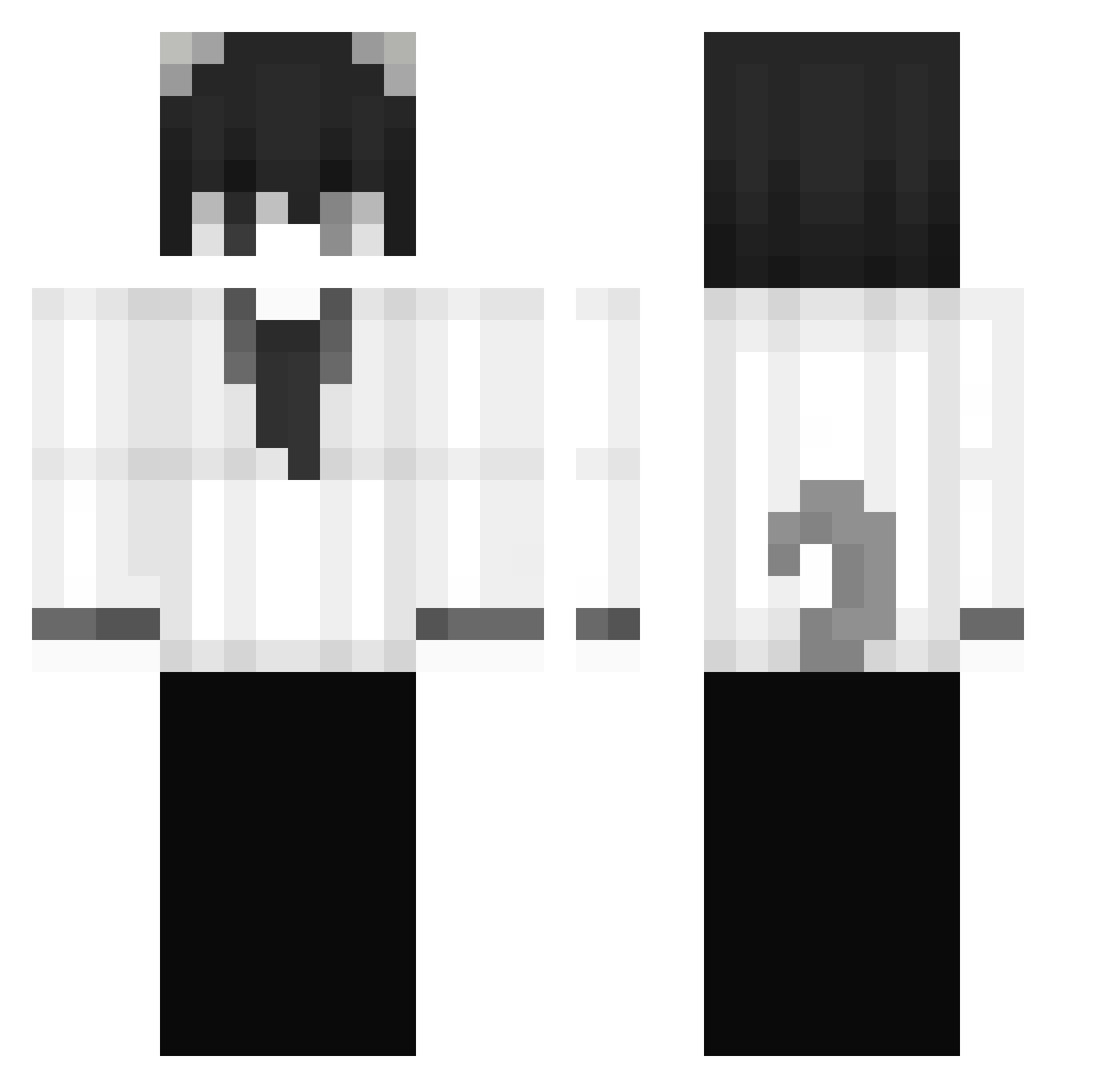 XKindiaX Minecraft skin, front and back view