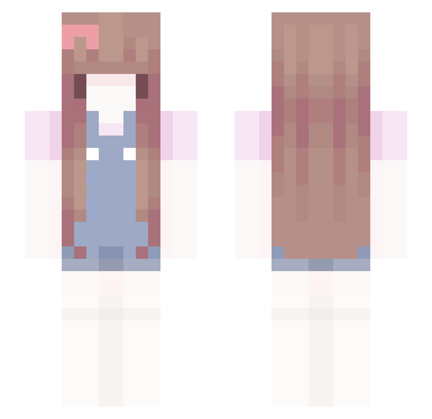 Kunalthepro123 Minecraft skin, front and back view