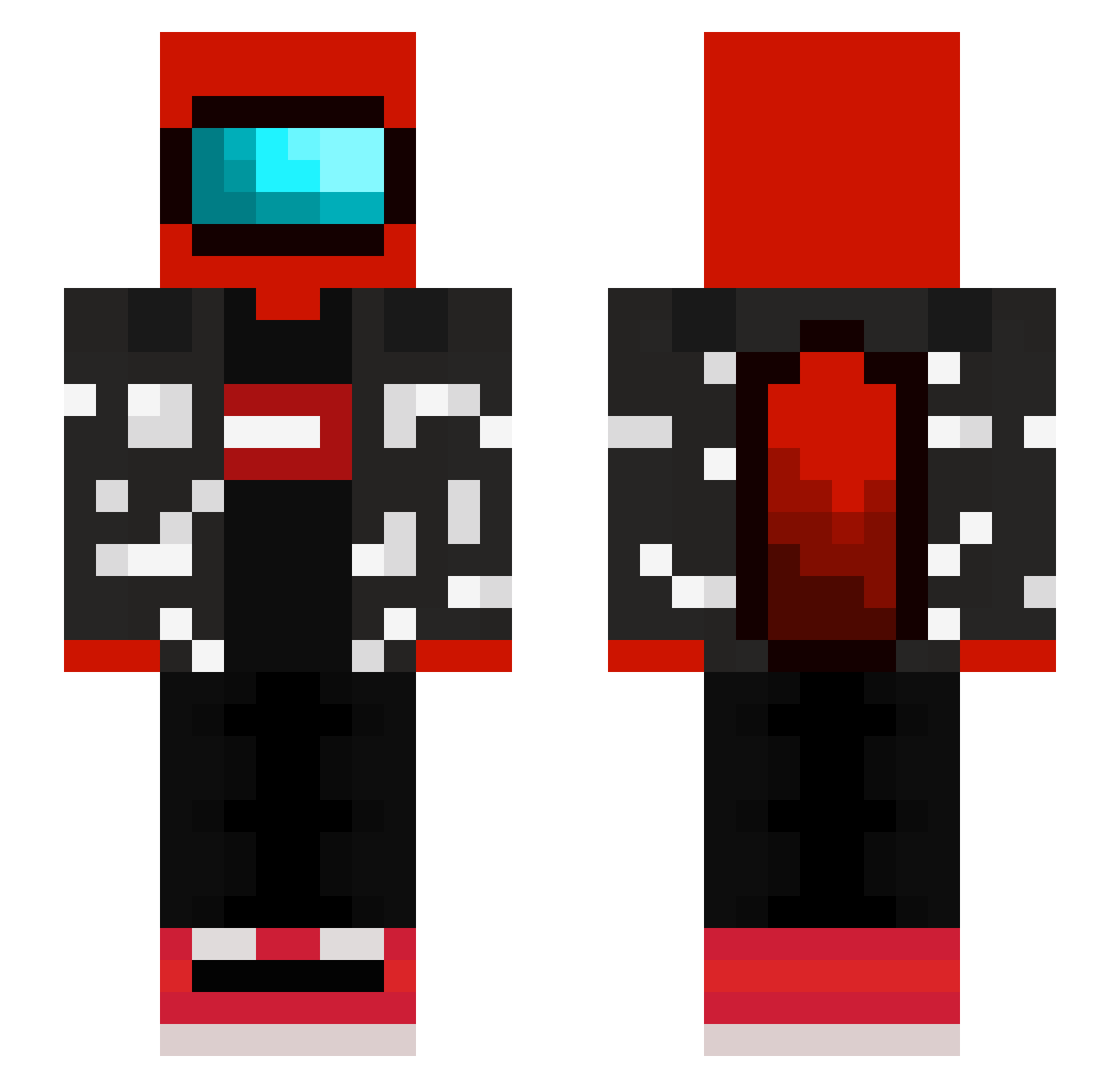 manup69 Minecraft skin, front and back view
