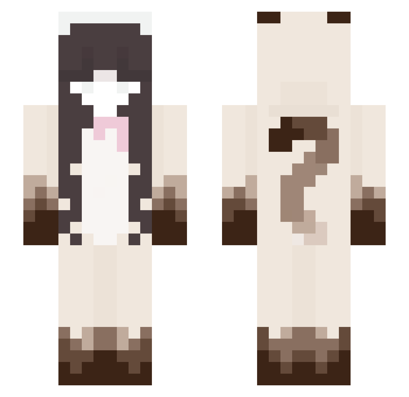 barlei Minecraft skin, front and back view