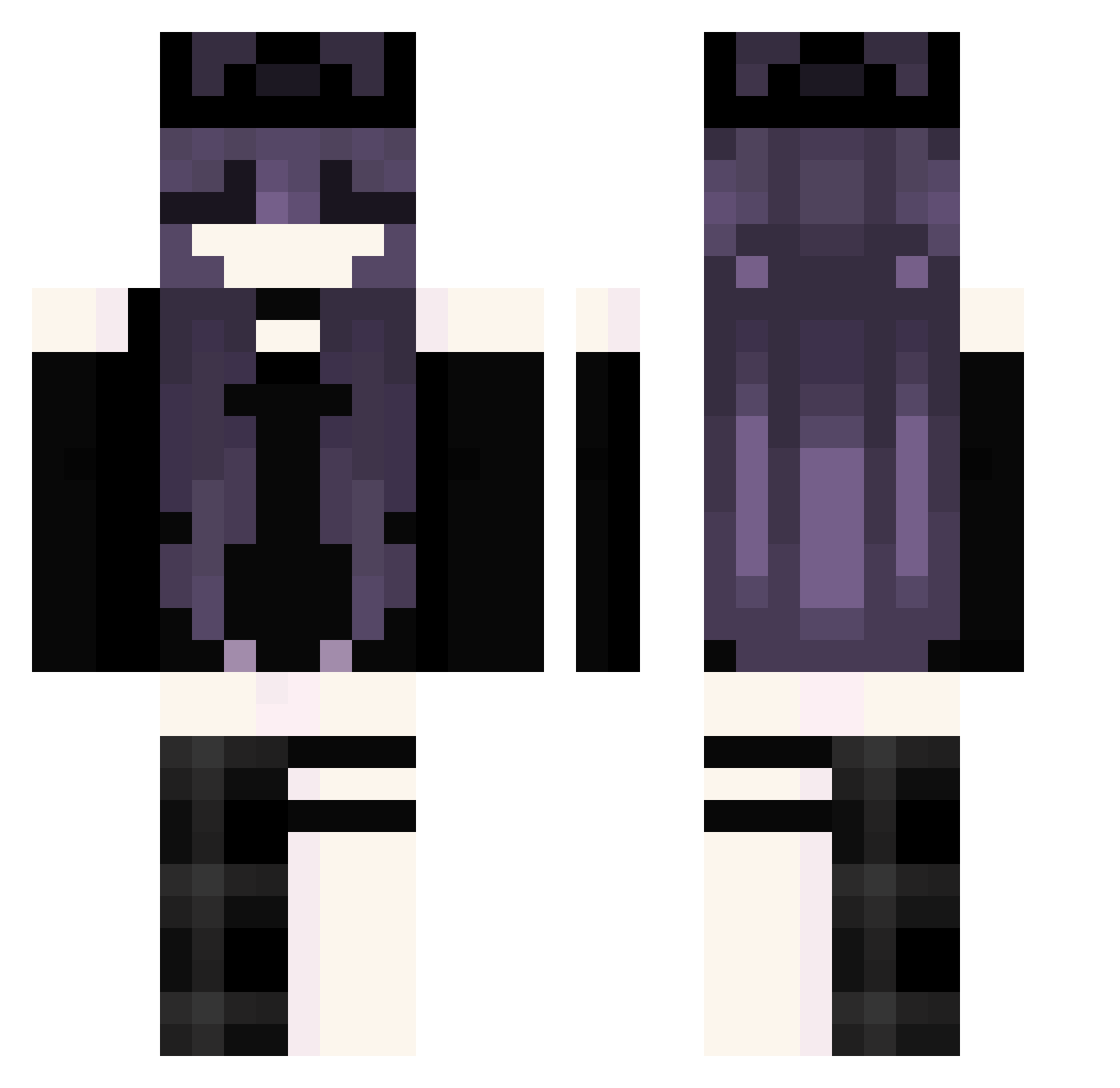 Zabkaaaa Minecraft skin, front and back view