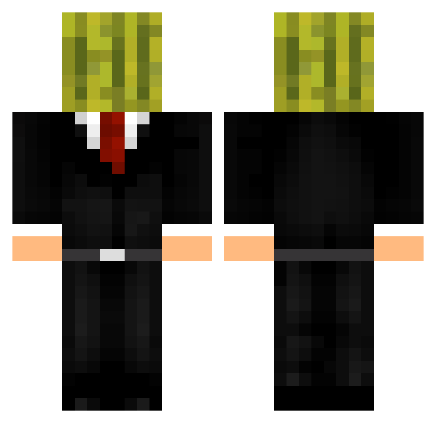 kowakoo Minecraft skin, front and back view