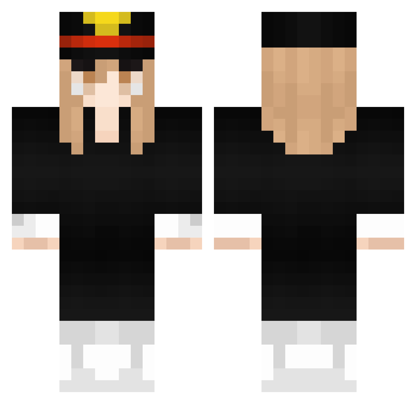 maikiim Minecraft skin, front and back view