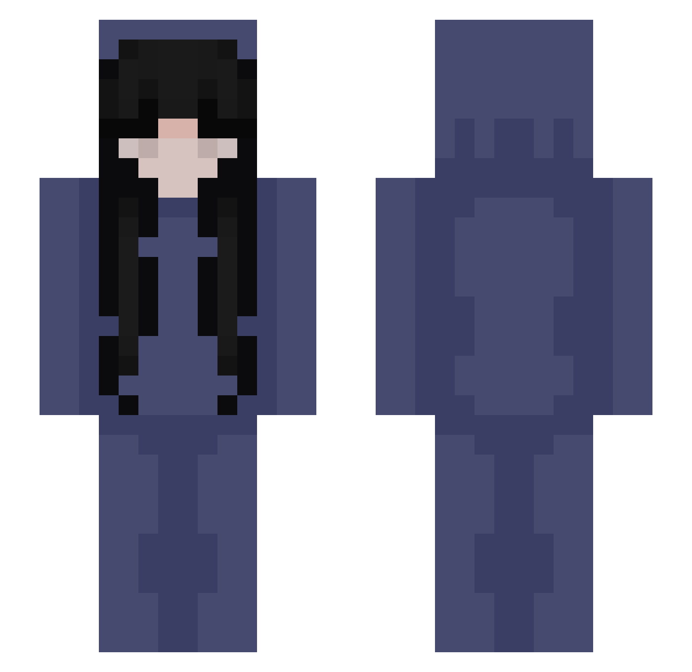 Sicca Minecraft skin, front and back view