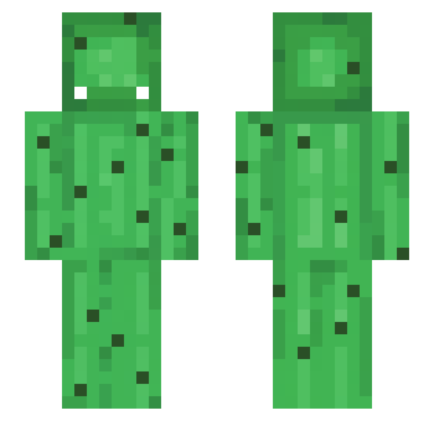 cactusenjoyer Minecraft skin, front and back view
