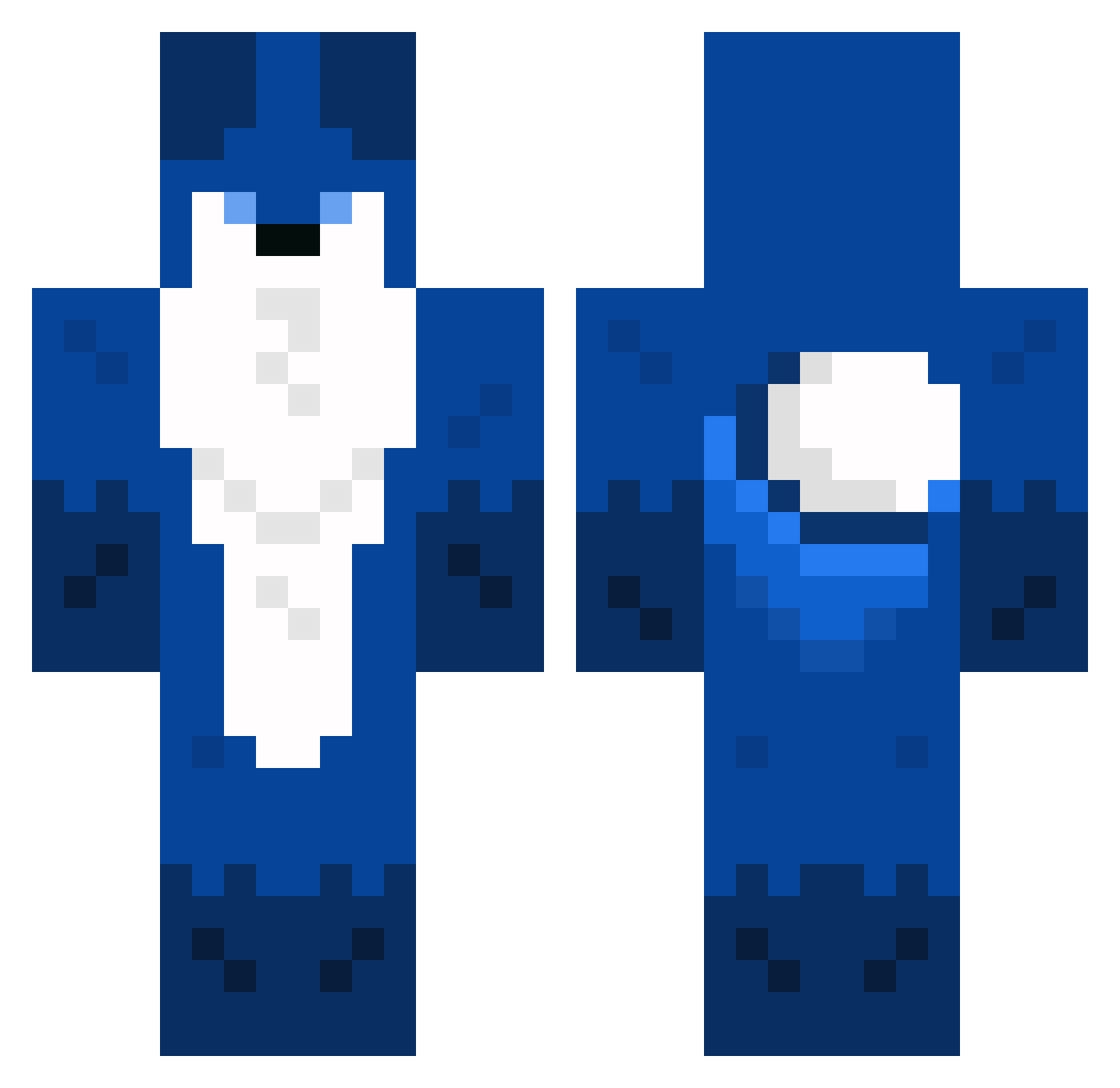 ElTermis Minecraft skin, front and back view