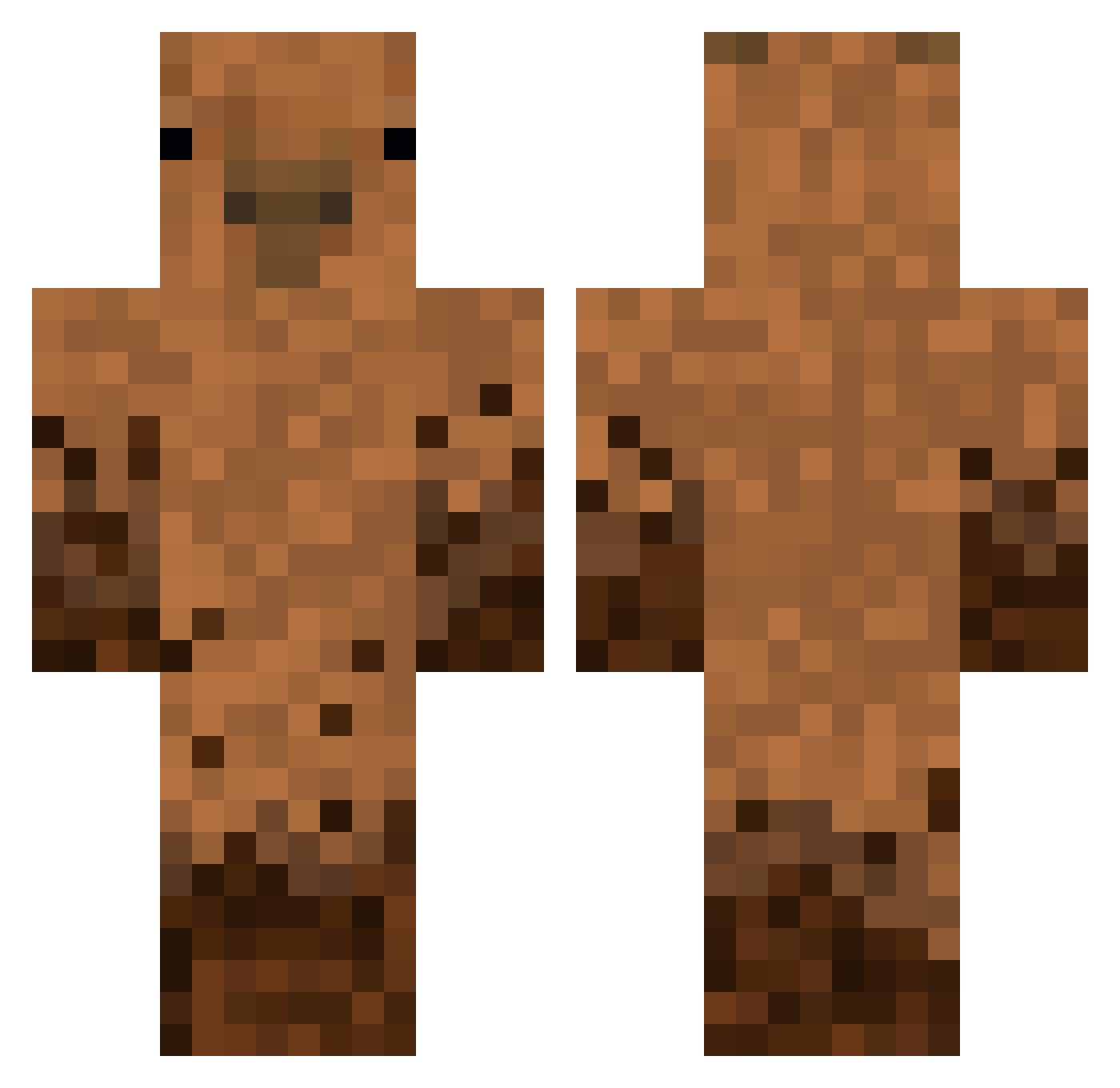 Octothorpe53 Minecraft skin, front and back view