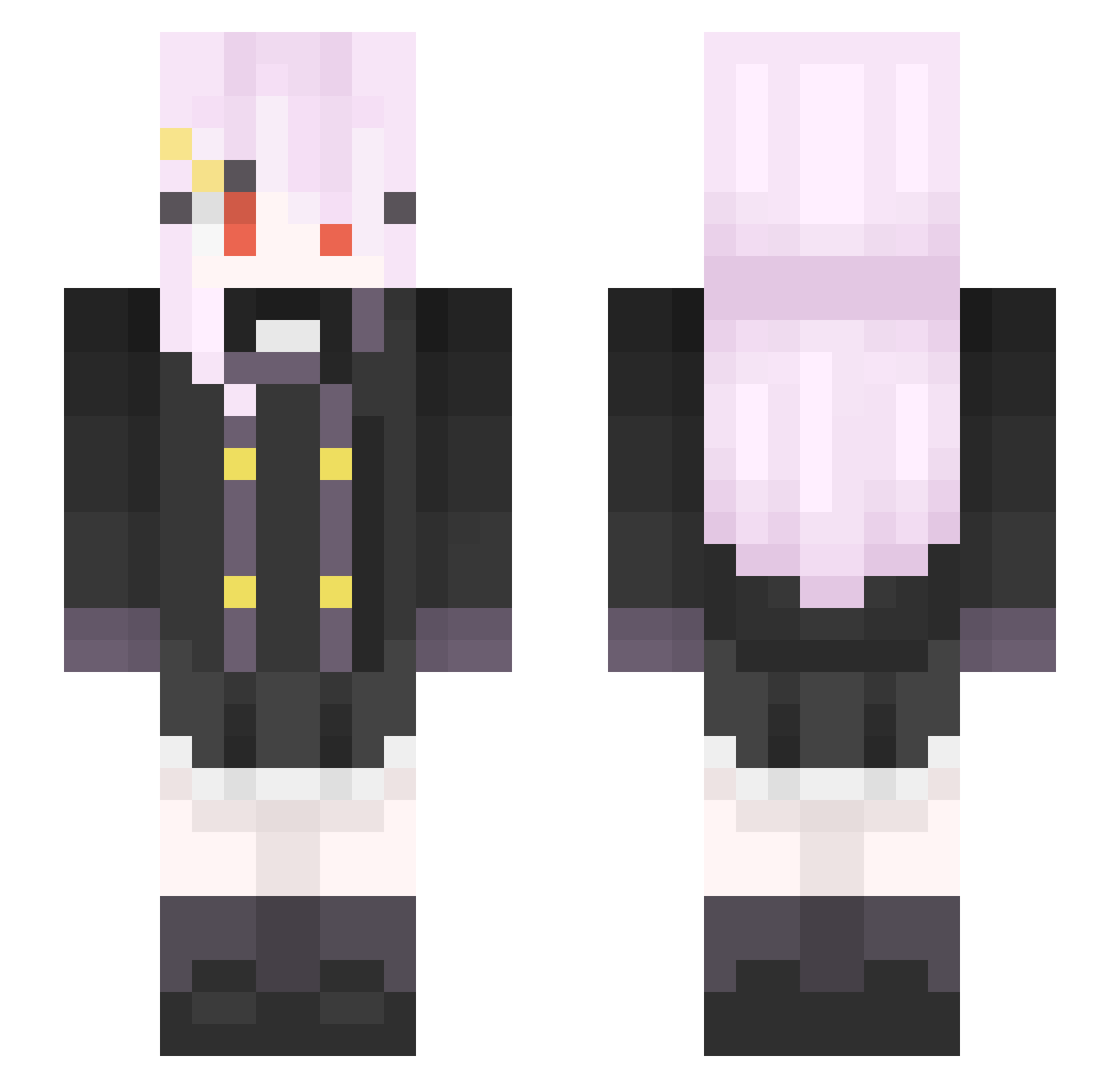 Djgun1145 Minecraft skin, front and back view