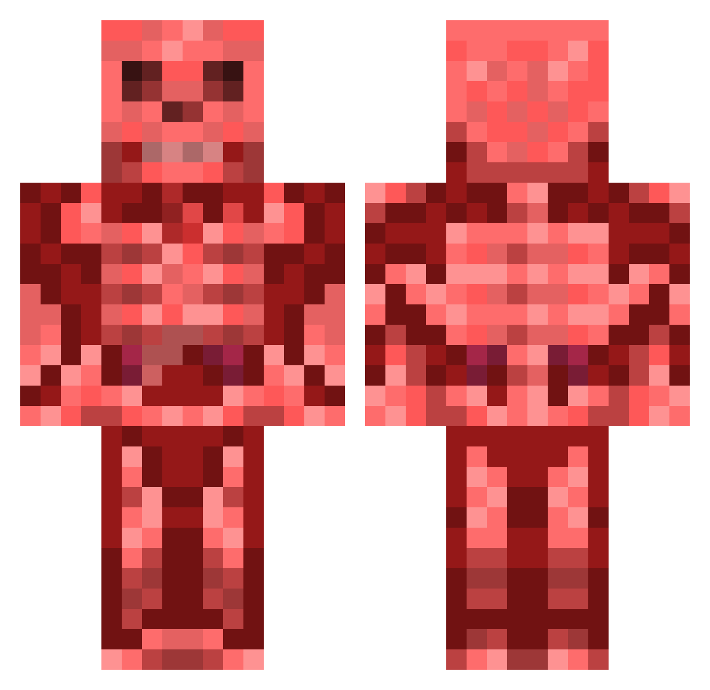 Vampirebat01 Minecraft skin, front and back view