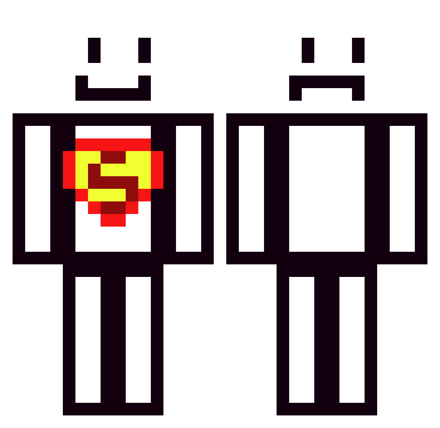_Dump_ Minecraft skin, front and back view