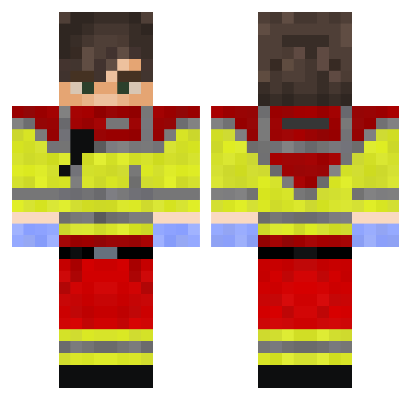 SalzigerLaase Minecraft skin, front and back view