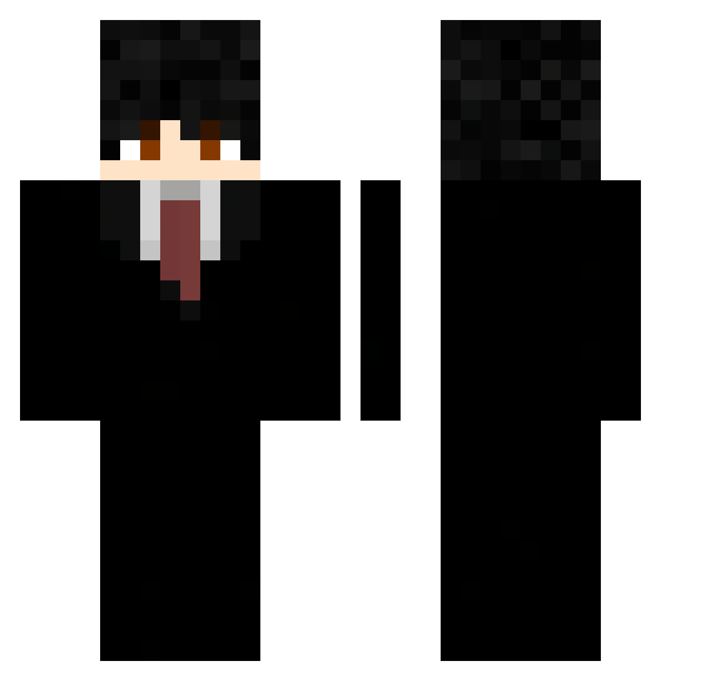 victorusmarcus Minecraft skin, front and back view