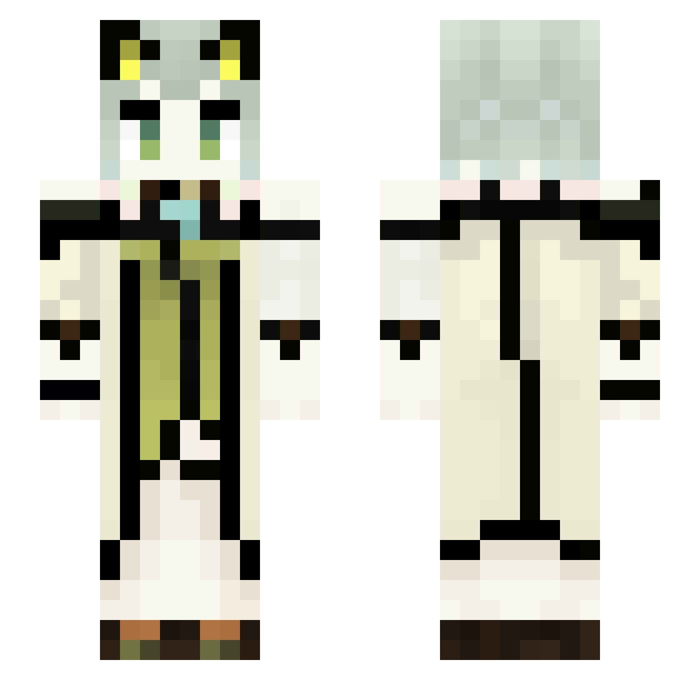 SirViper_H3 Minecraft skin, front and back view