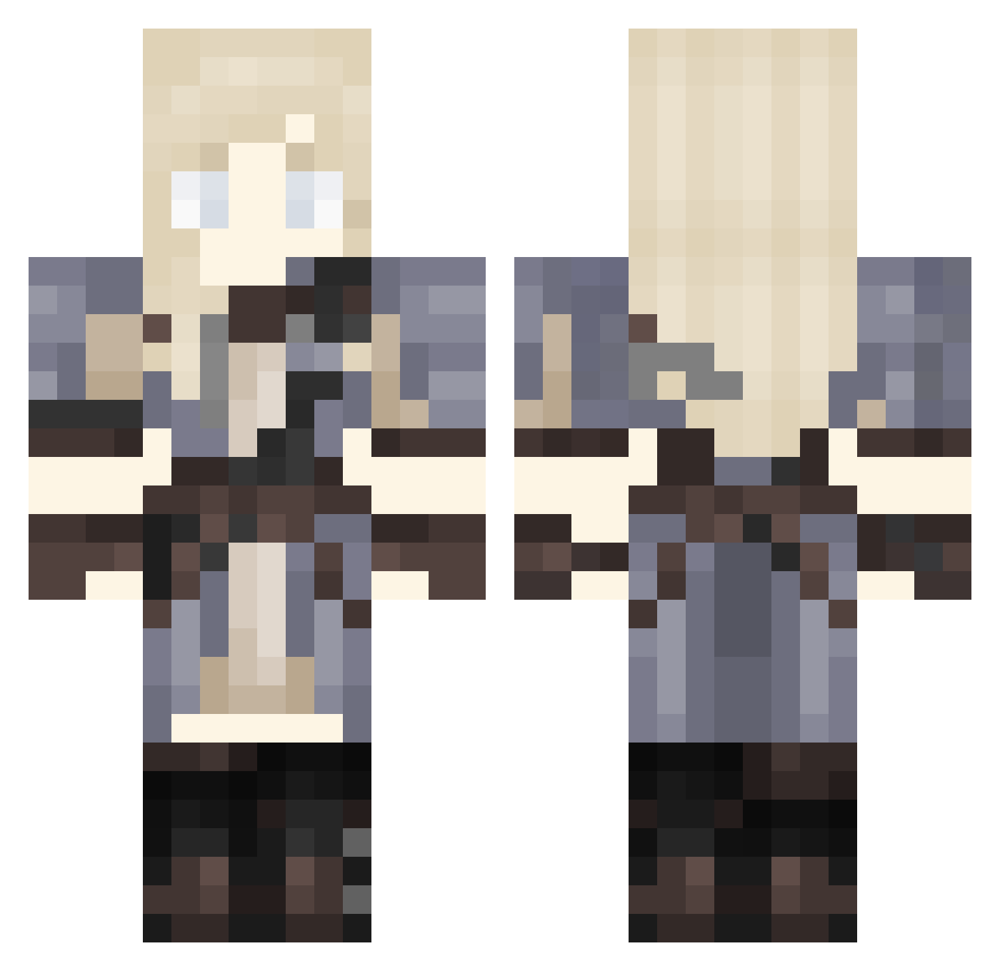 charchutowa Minecraft skin, front and back view