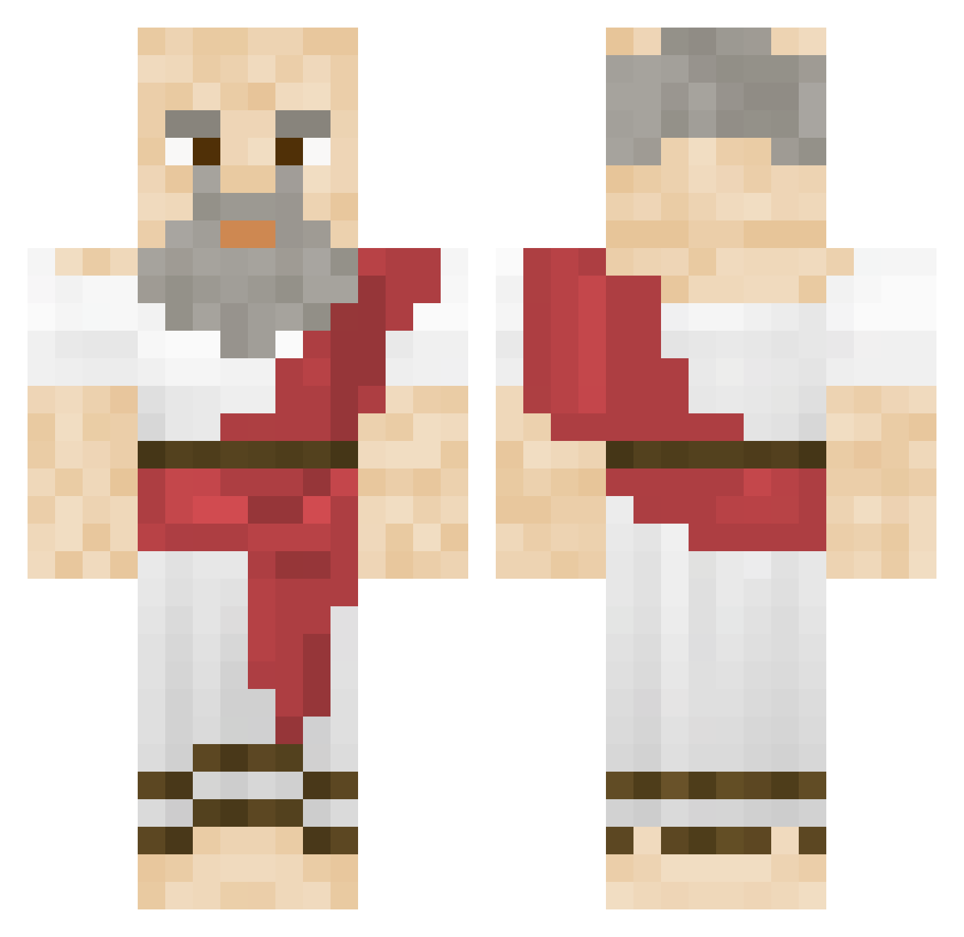 kets1977kris Minecraft skin, front and back view