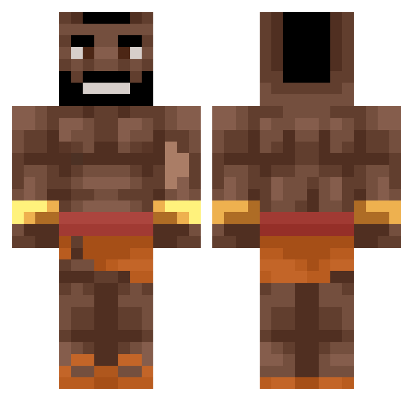 BORSAKAPLANI22 Minecraft skin, front and back view