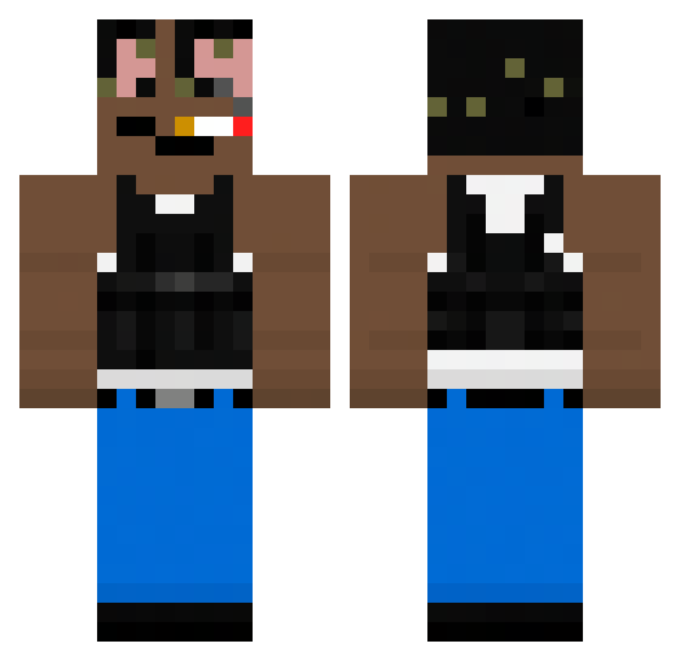szakal_nab0mbie Minecraft skin, front and back view