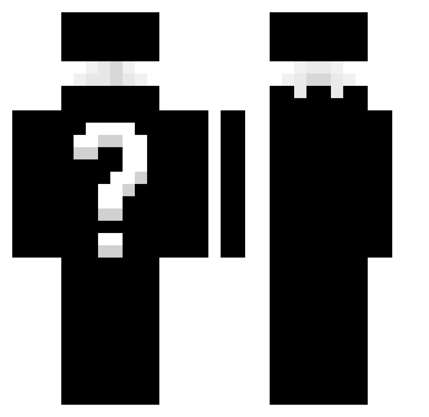 Hezzzuuu Minecraft skin, front and back view