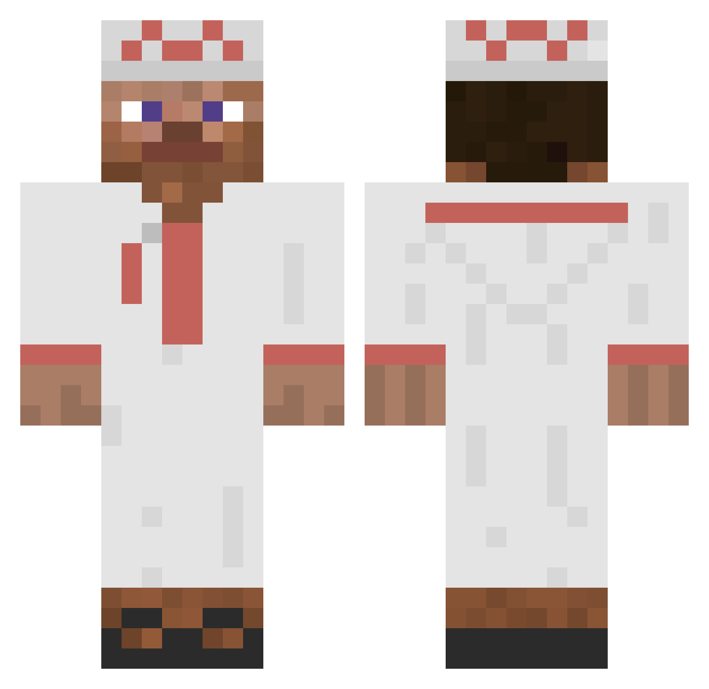 Towi0_0 Minecraft skin, front and back view
