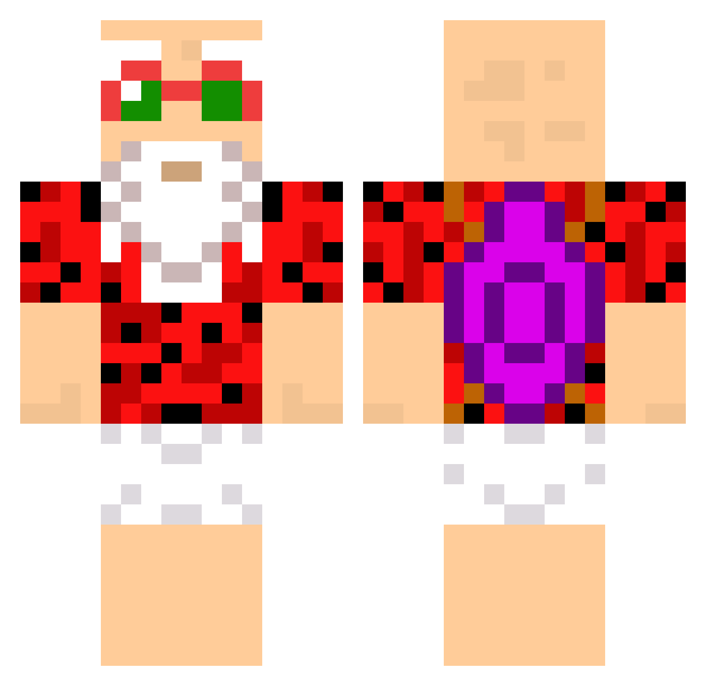 fusca_furabolos Minecraft skin, front and back view