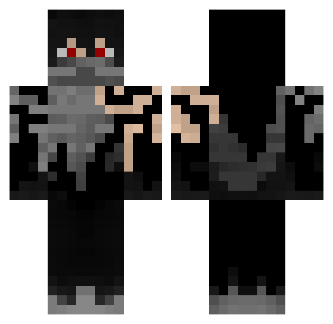 Miguelzito2012 Minecraft skin, front and back view
