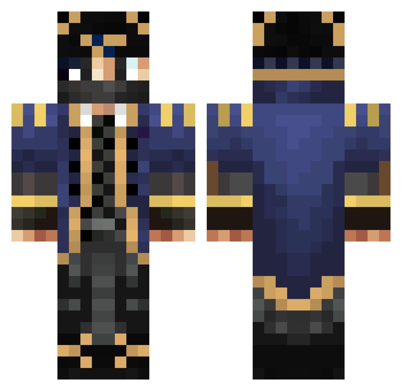 User_1896 Minecraft skin, front and back view