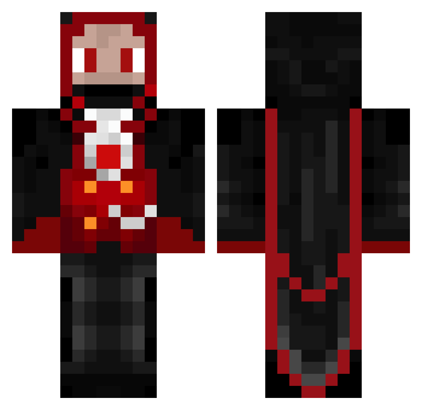 TangoVII Minecraft skin, front and back view