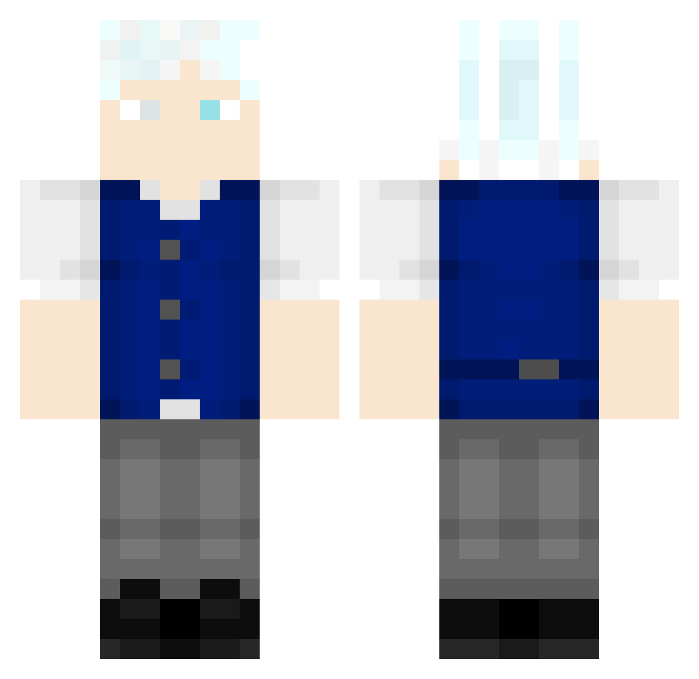 Zane_Hollows101 Minecraft skin, front and back view