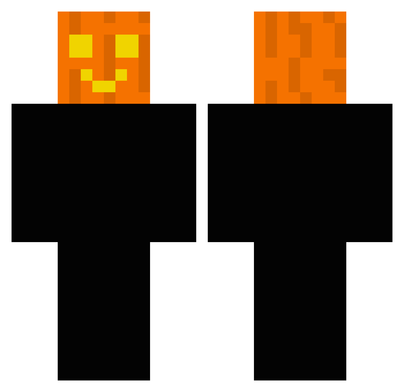 Jaketheboss1973 Minecraft skin, front and back view