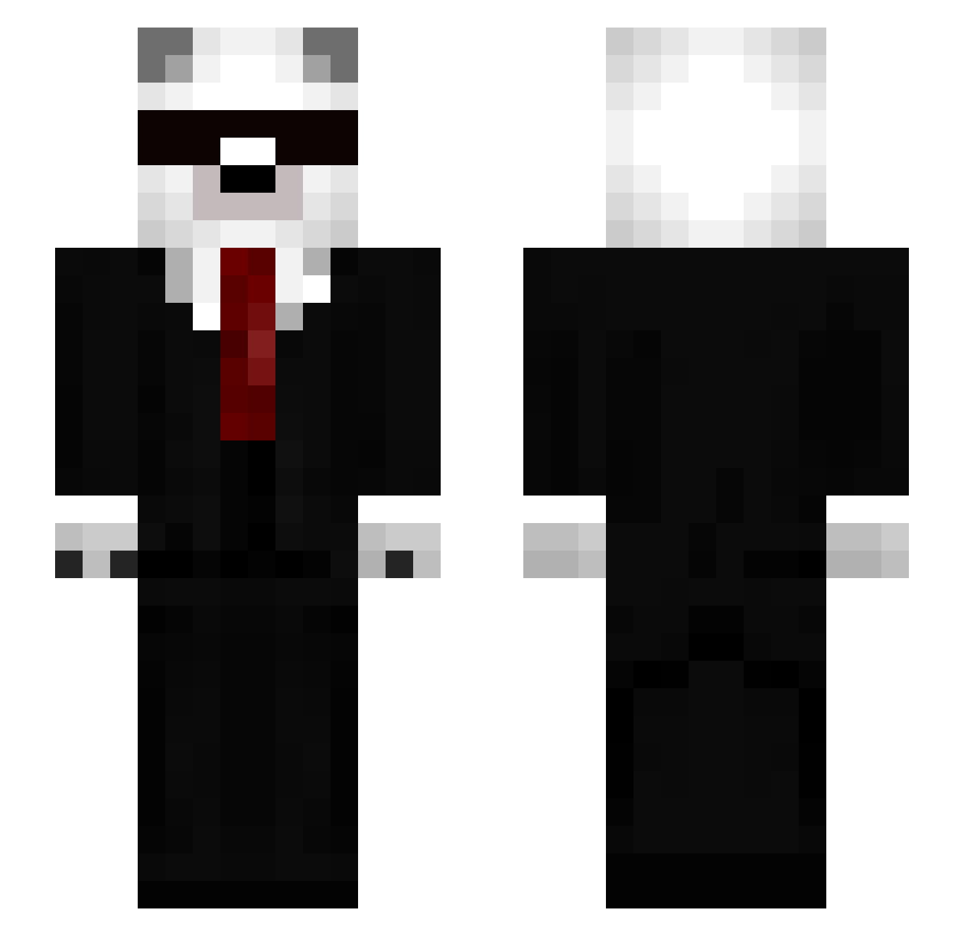 Wizard0075002 Minecraft skin, front and back view