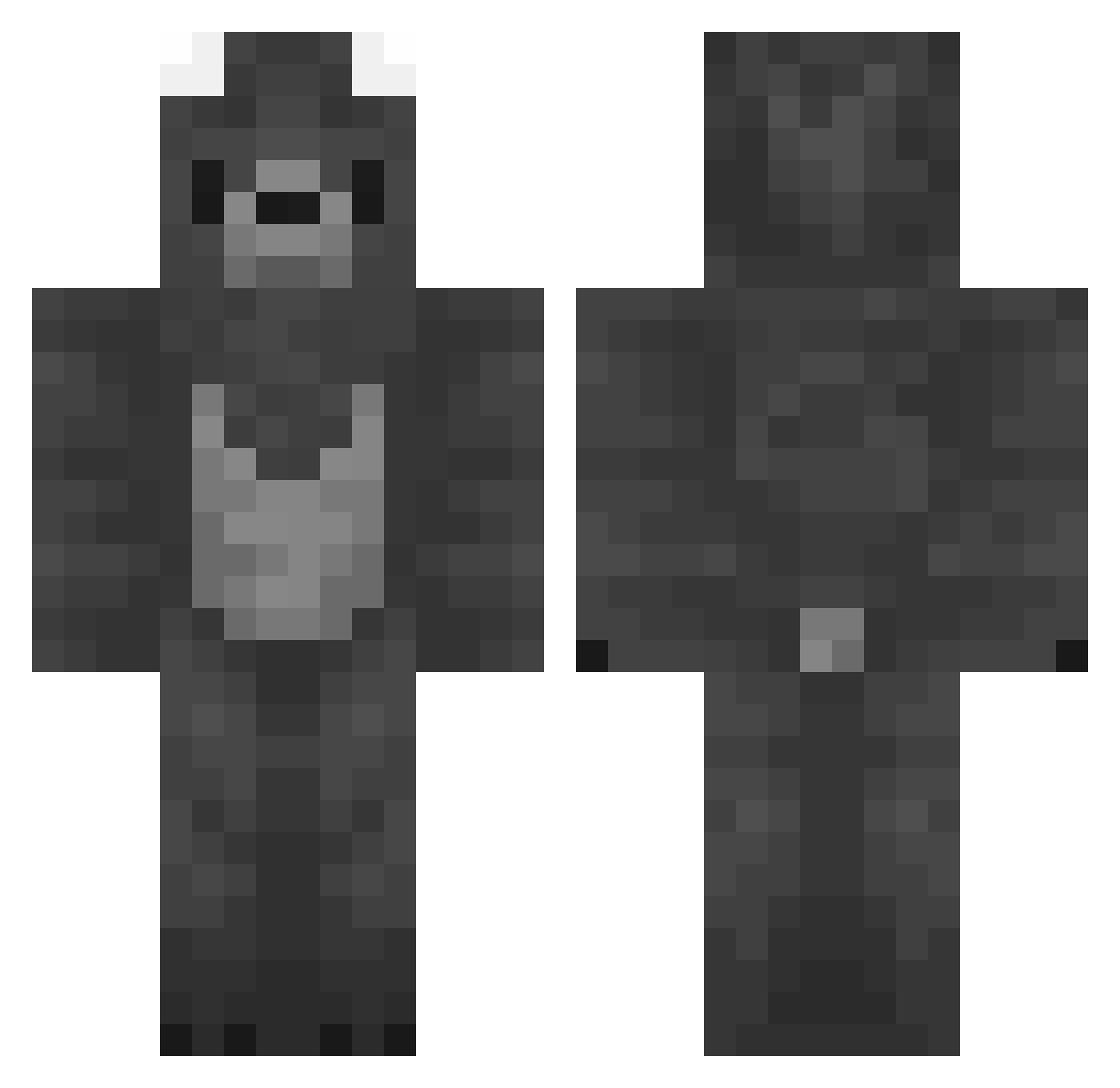 potato_bb Minecraft skin, front and back view