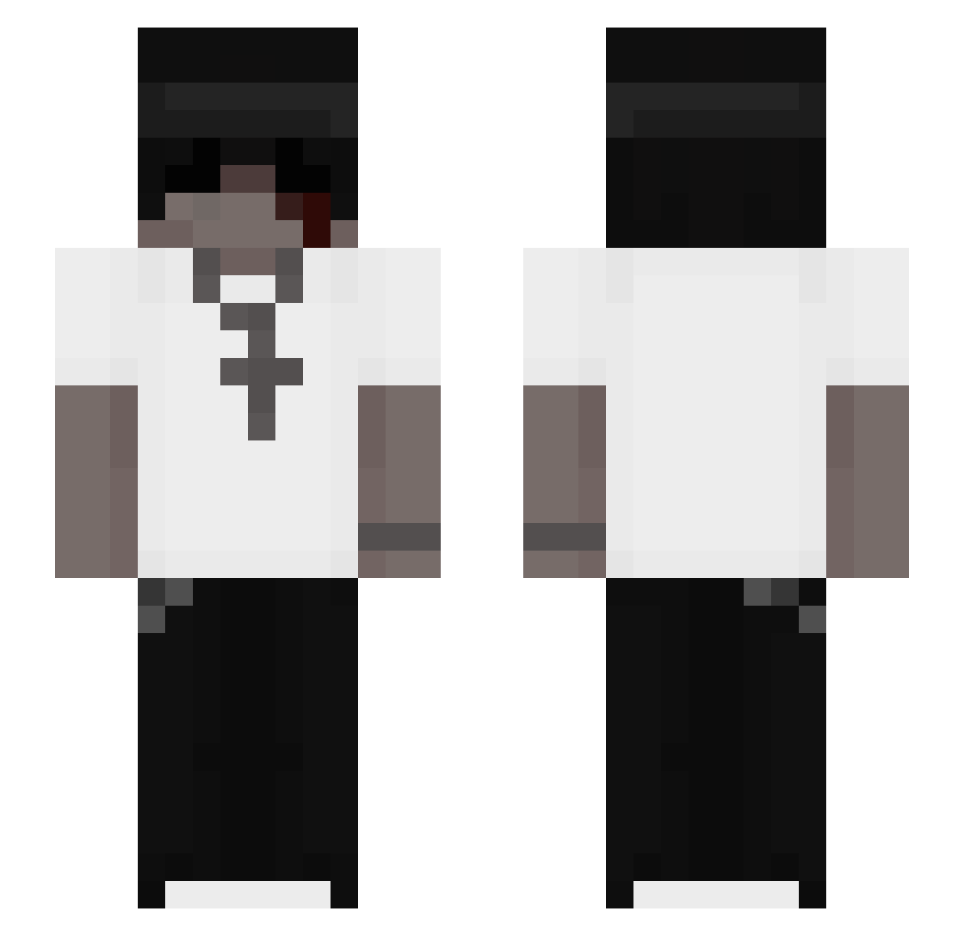 _Niedoczekanie_ Minecraft skin, front and back view