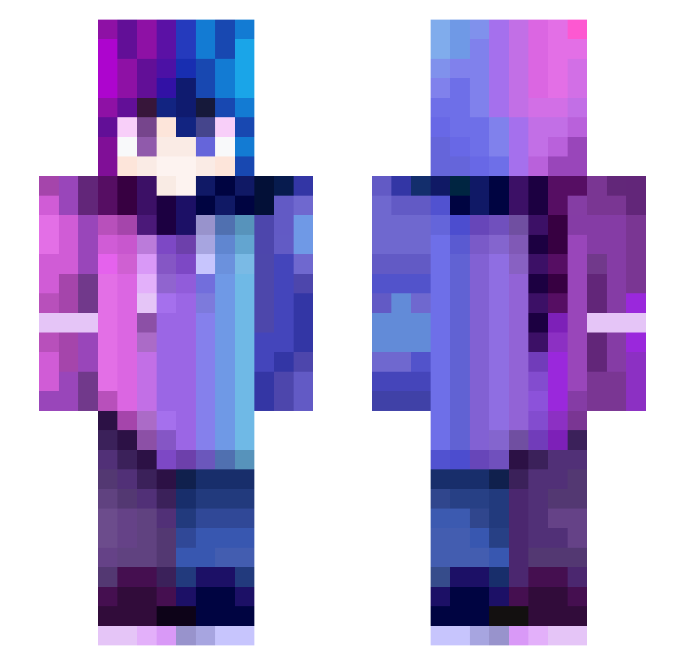 ovww Minecraft skin, front and back view